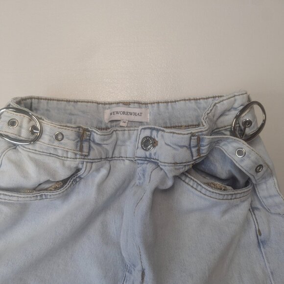 We Wore What Size 26 Wide Legged Utility Jeans - Picture 9 of 15